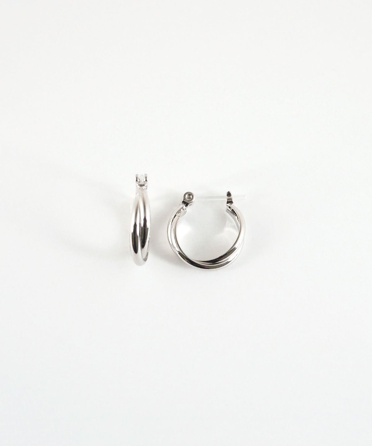 15mmクロスフープ樹脂ポストピアス