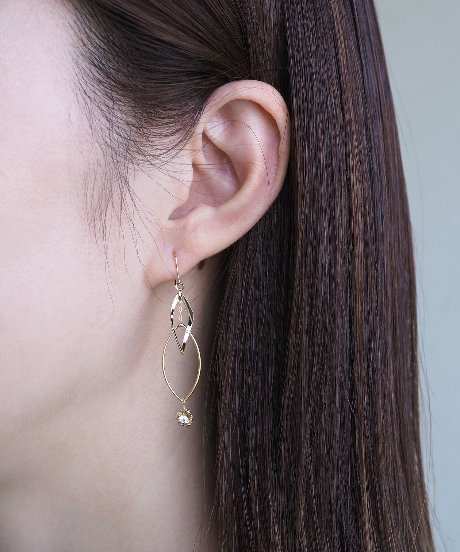 ダブルマーキスフックピアス