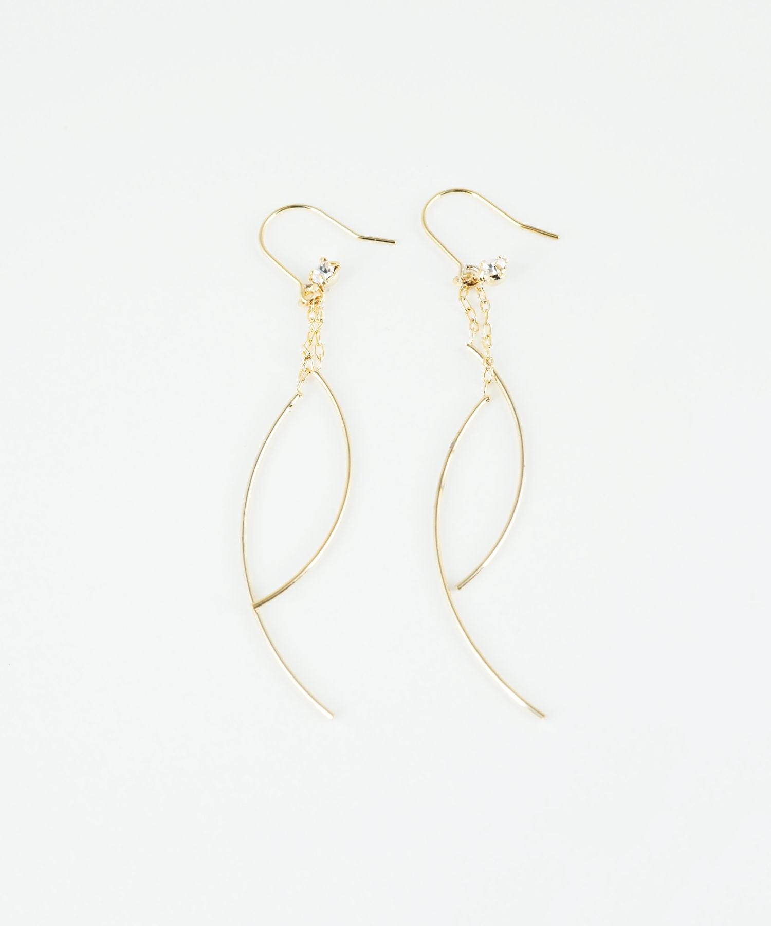 ダブルラインスイングフックピアス