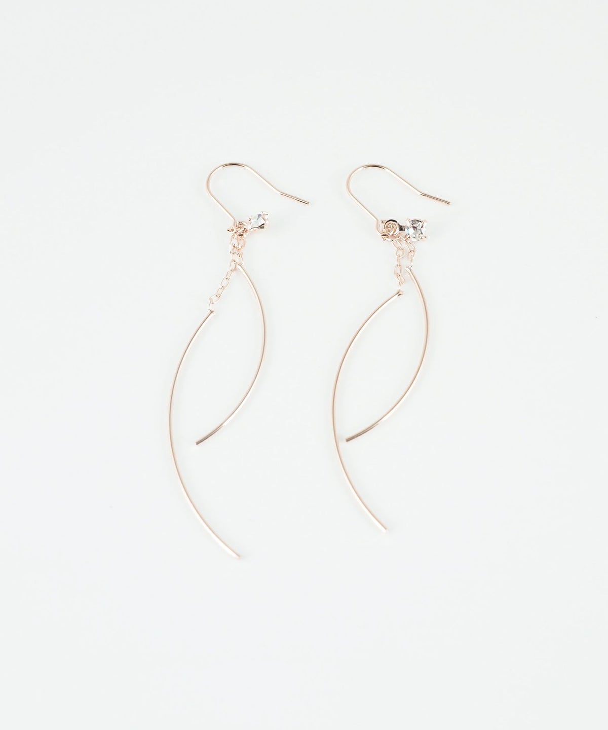 ダブルラインスイングフックピアス