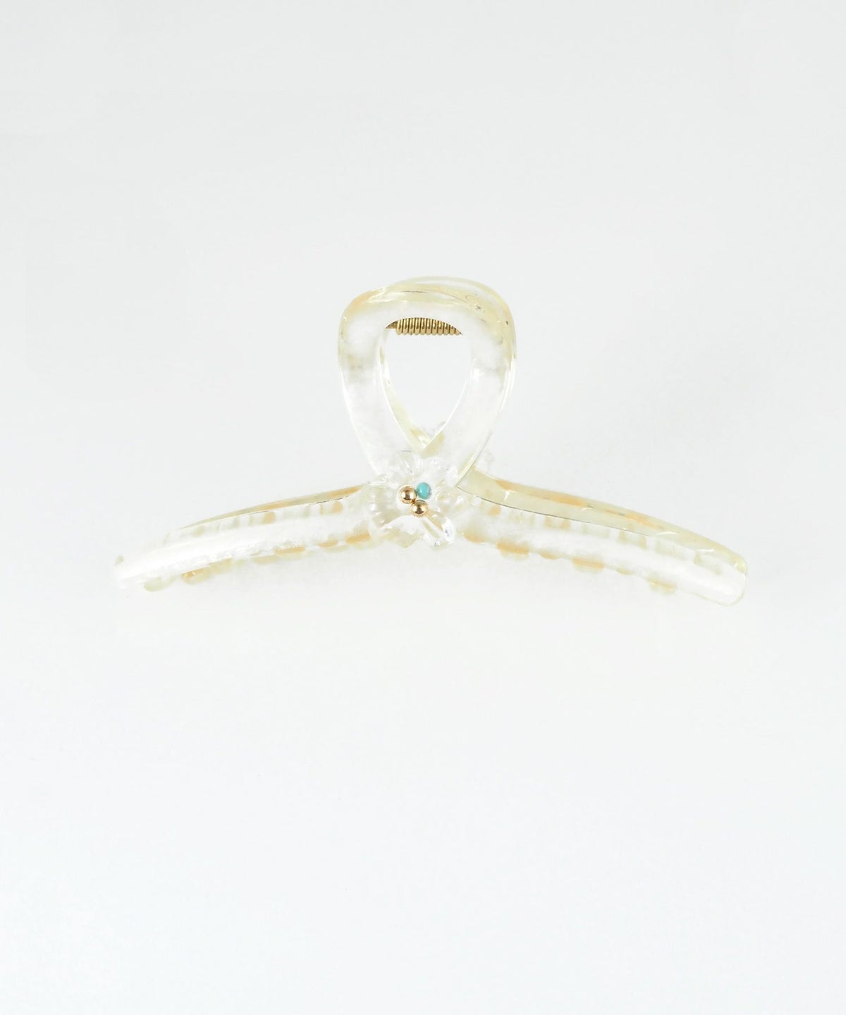 フラワーターコイズバンスクリップ