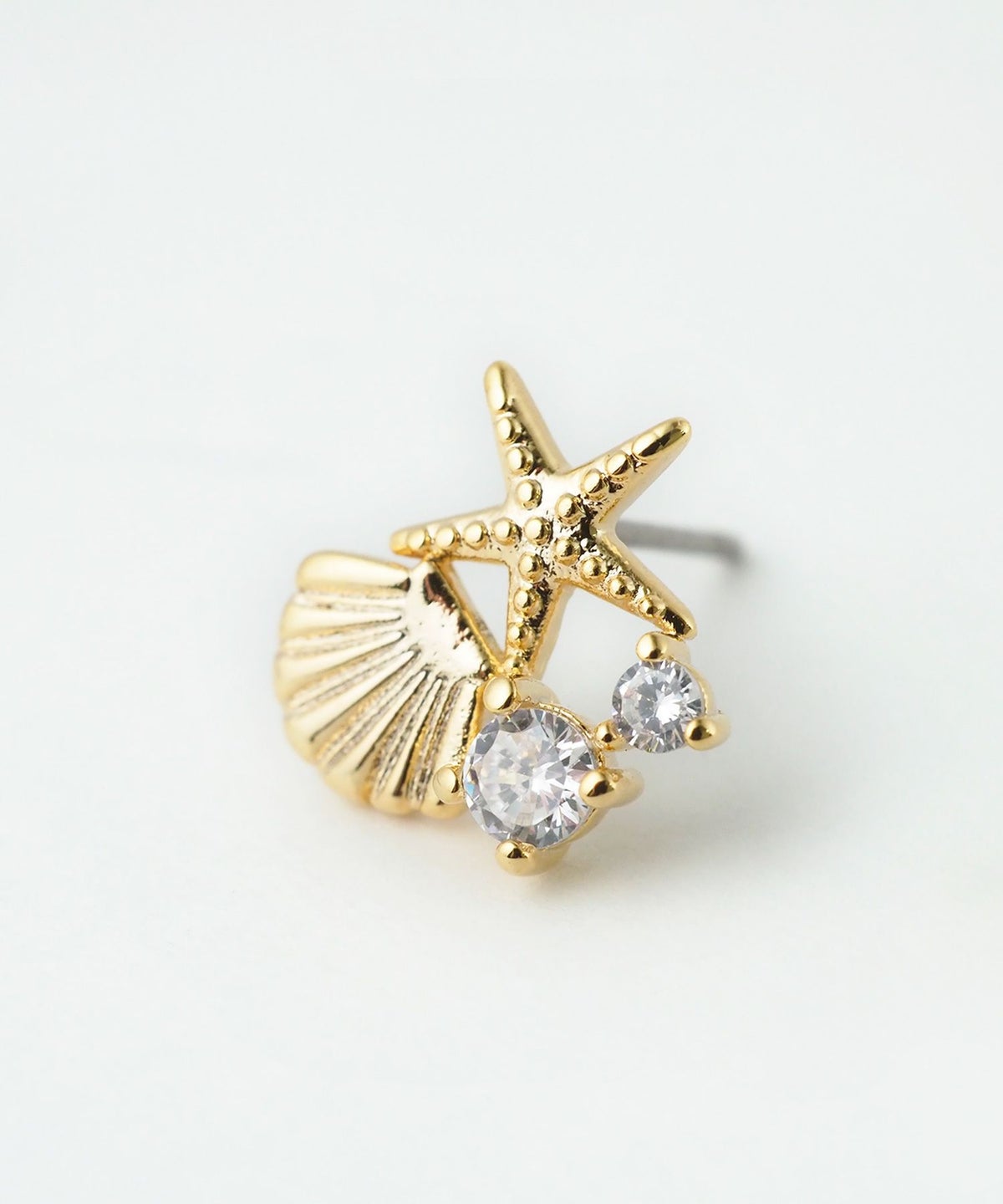 マリンモチーフチタンポストピアス【MUK shady sophy】