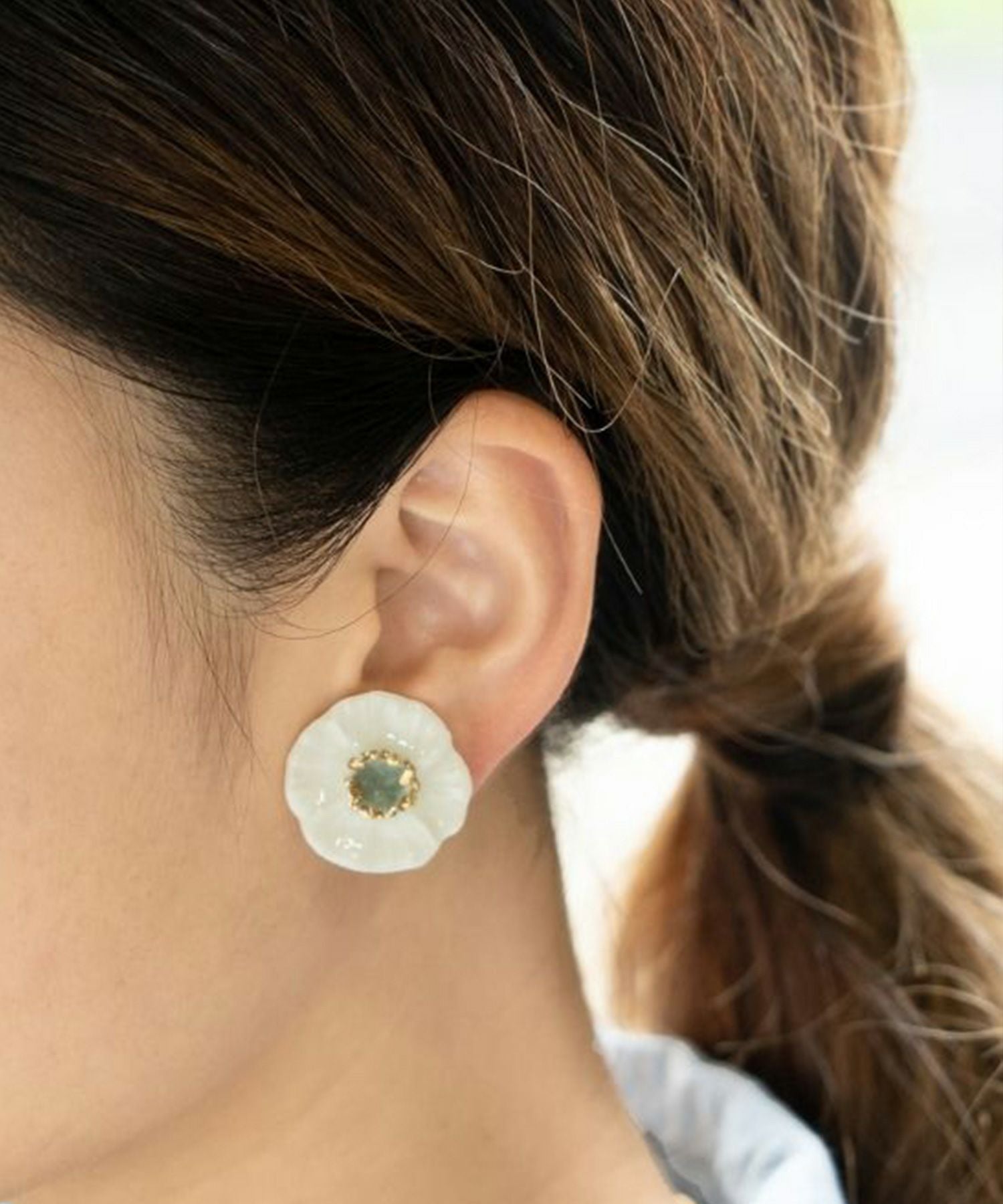 美濃焼タイル優花ピアス【七窯社】