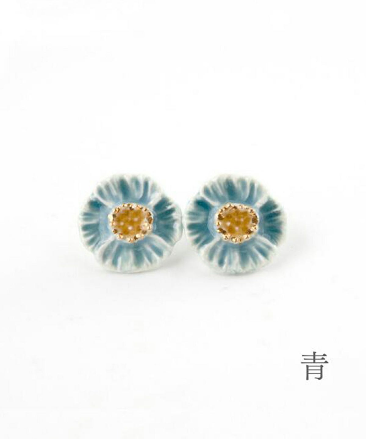 美濃焼タイル優花ピアス【七窯社】
