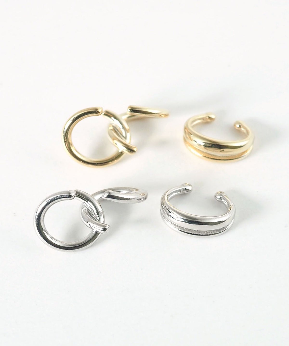 クロスサークルセットイヤーカフ