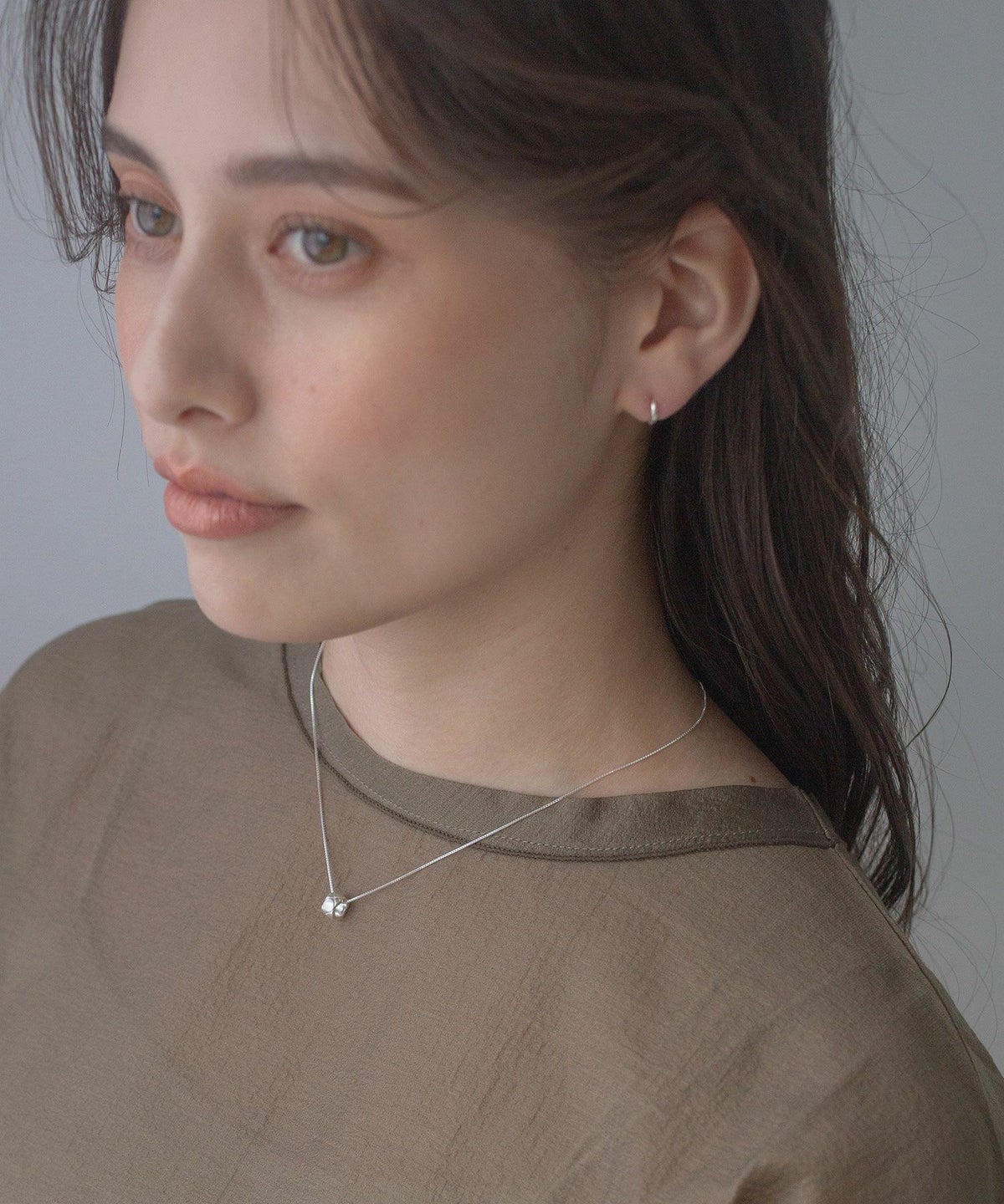 [SV925]ミニマルフープワンタッチピアス