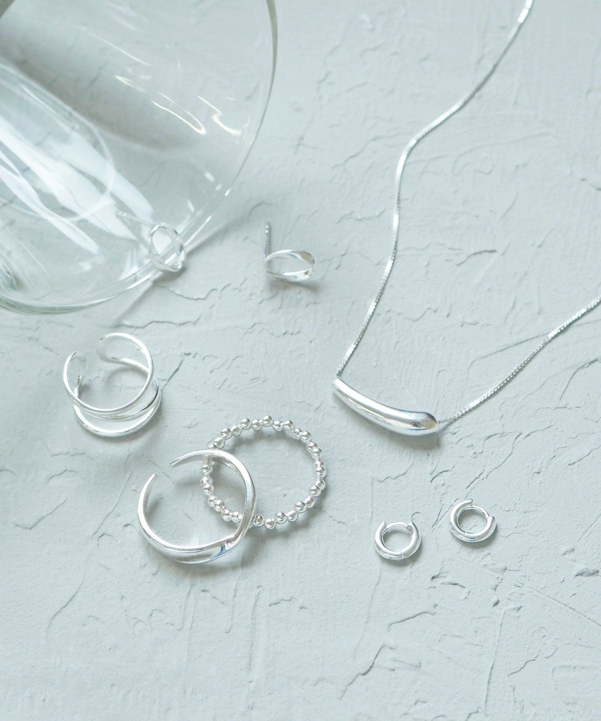 [SV925]ミニマルフープワンタッチピアス