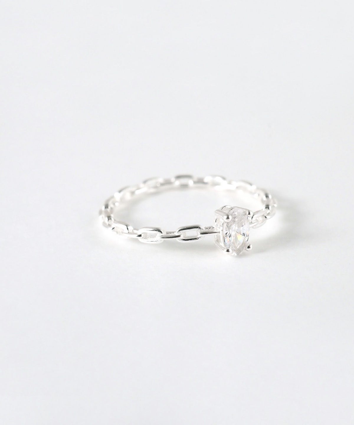 [SV925]チェーンデザインジルコニアリング