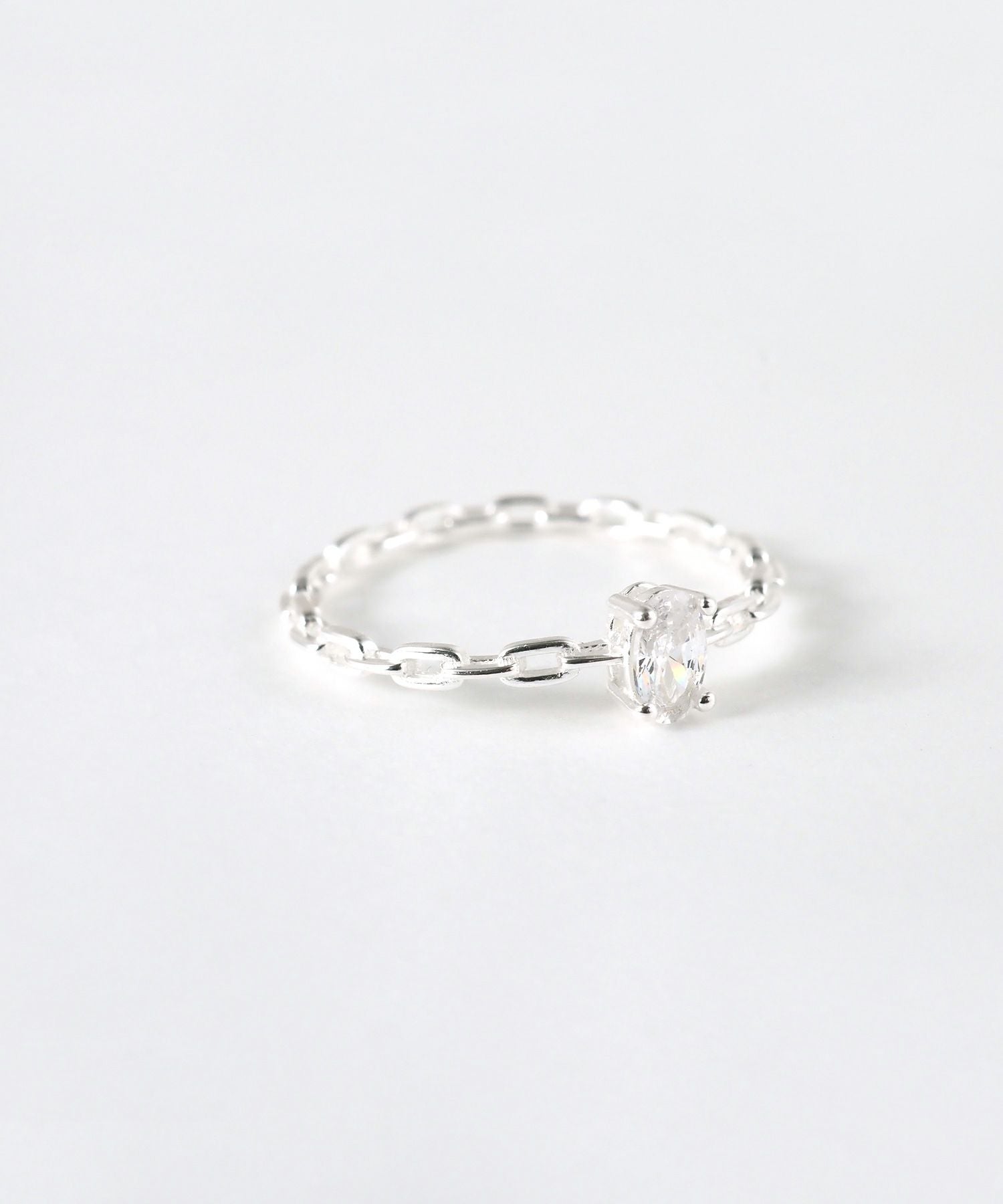 [SV925]チェーンデザインジルコニアリング