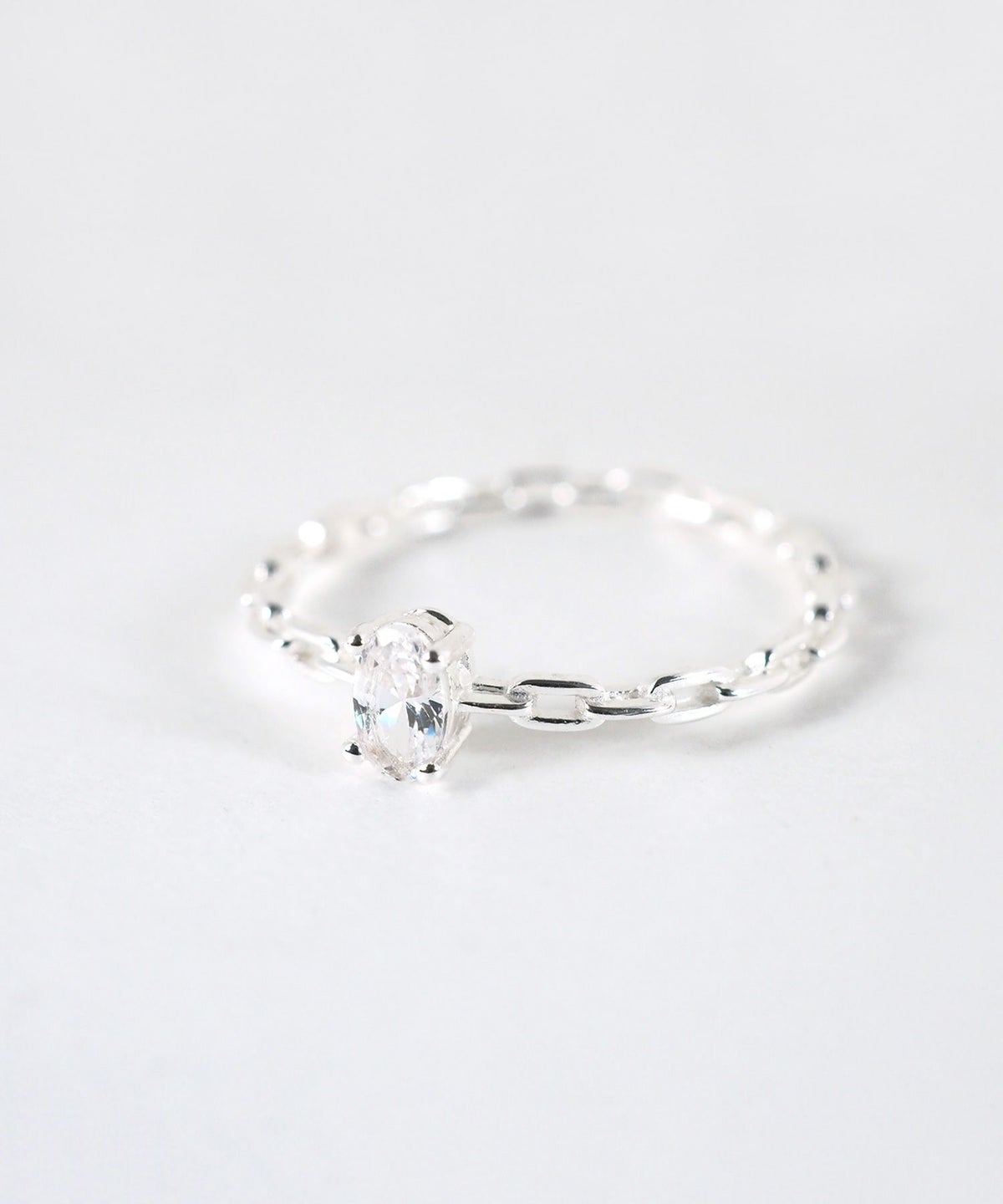 [SV925]チェーンデザインジルコニアリング