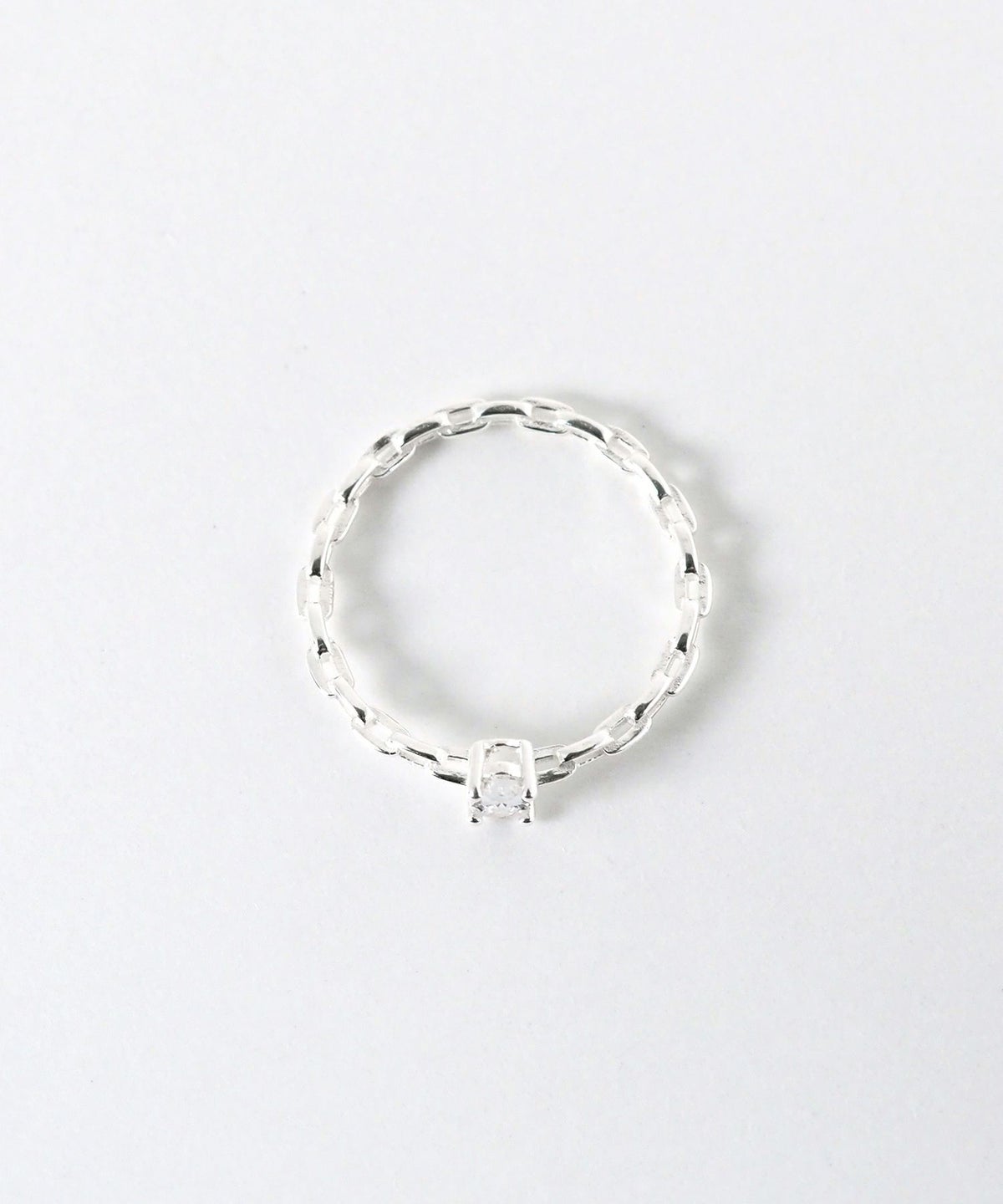 [SV925]チェーンデザインジルコニアリング