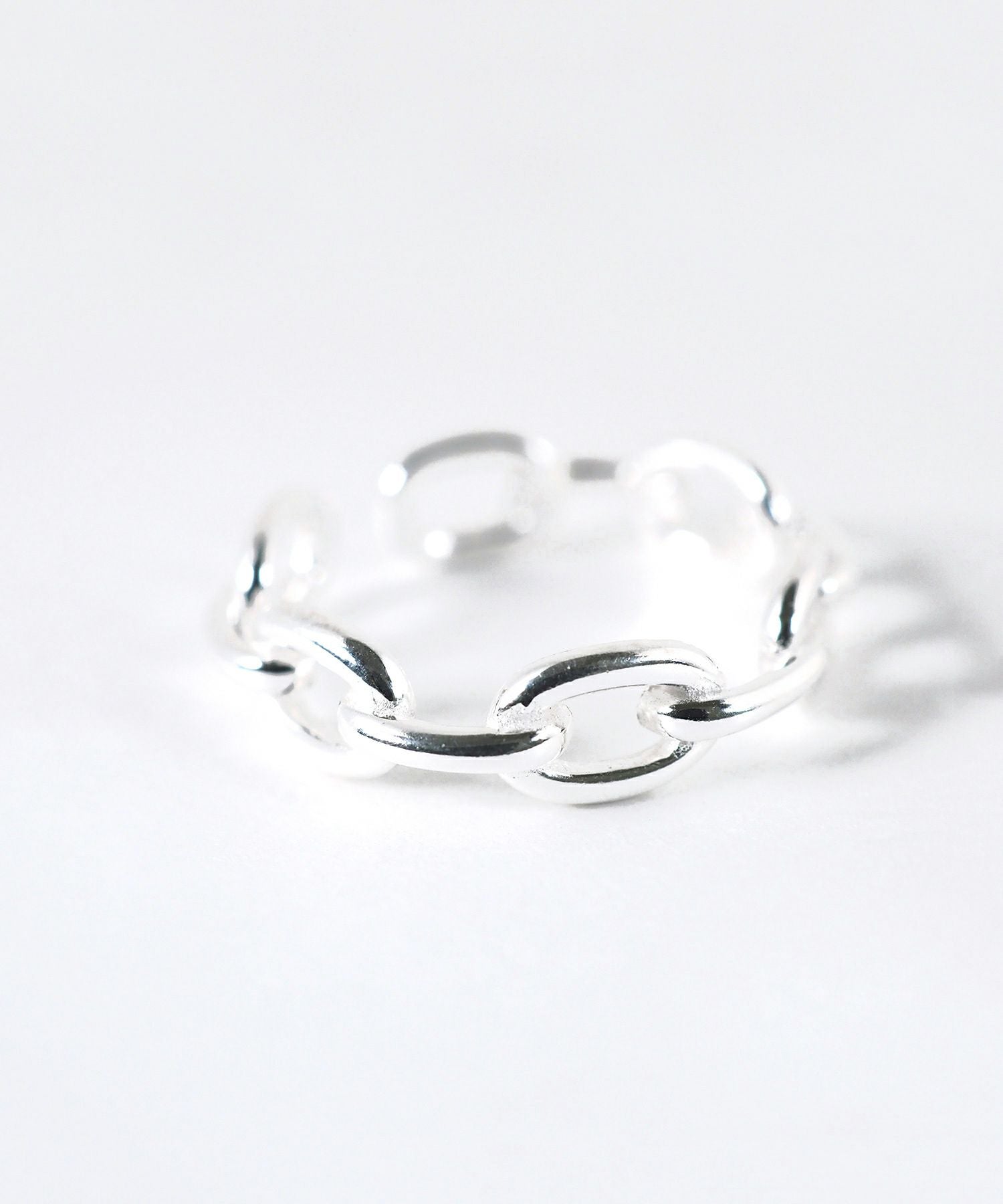 [SV925]チェーンデザインオープンリング