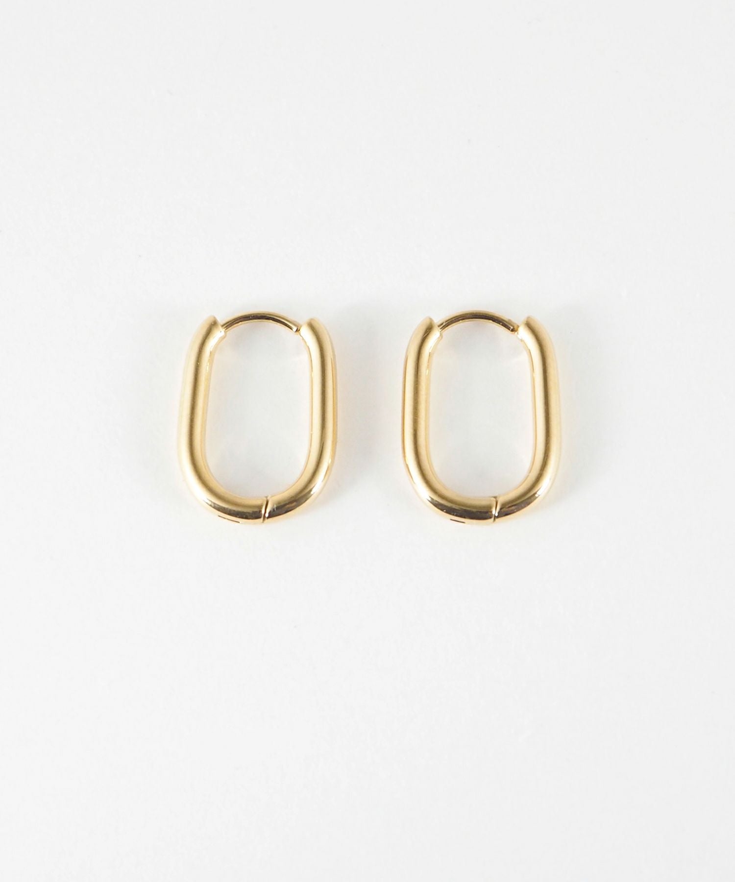 オーバルスリムワンタッチステンレスピアス【MUK lucenzio】