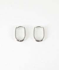 オーバルスリムワンタッチステンレスピアス【MUK lucenzio】