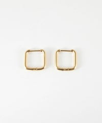 スクエアスリムワンタッチステンレスピアス【MUK lucenzio】