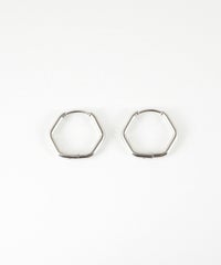 ヘキサゴンワンタッチステンレスピアス【MUK lucenzio】