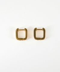 スクエアワンタッチステンレスピアス【MUK lucenzio】