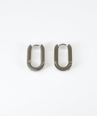 オーバルワンタッチステンレスピアス【MUK lucenzio】