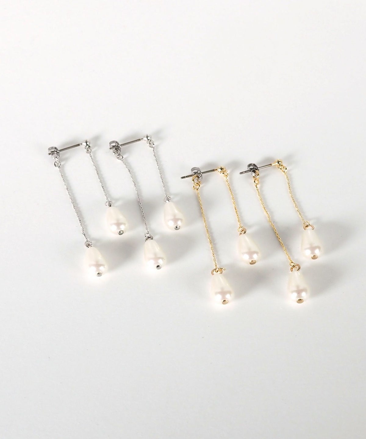 ドロップパールピュアチタンポストピアス【ISS】