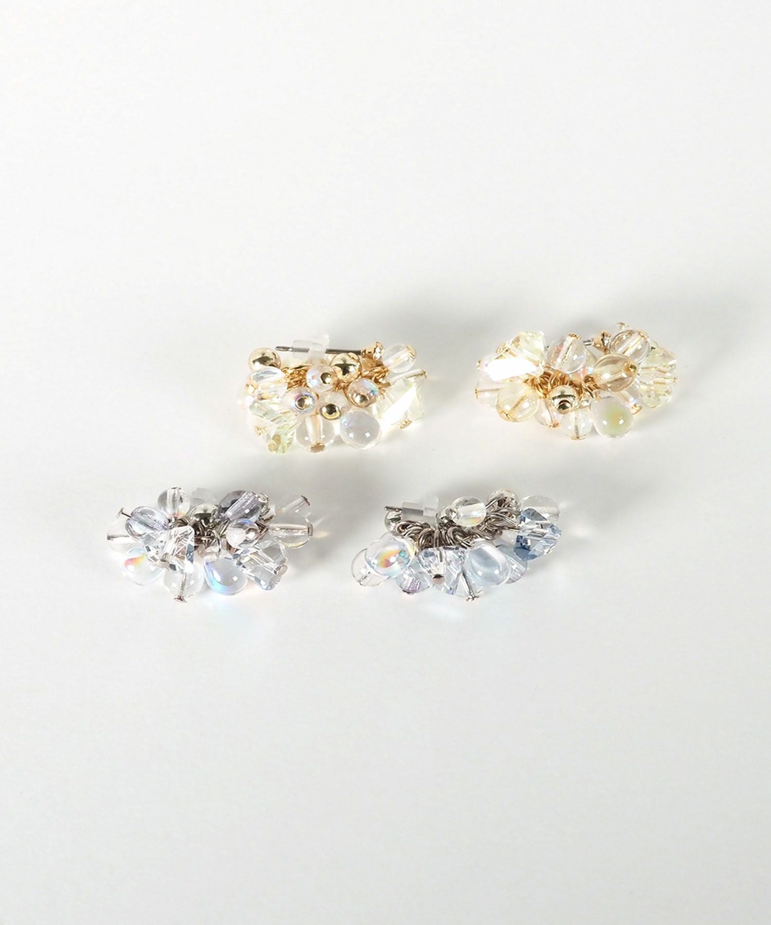 クリアバブルピュアチタンポストピアス【ISS】