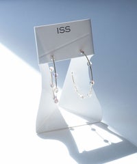 ビッグフープクリアピュアチタンポストピアス【ISS】