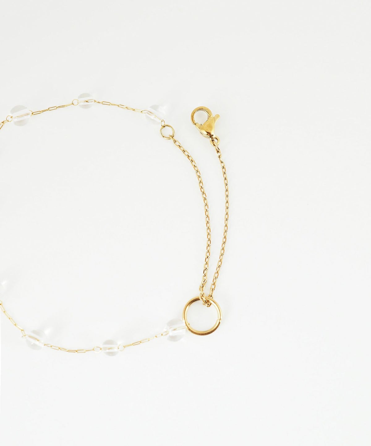 ステーション2wayステンレスブレスレット・アンクレット【Zoule】