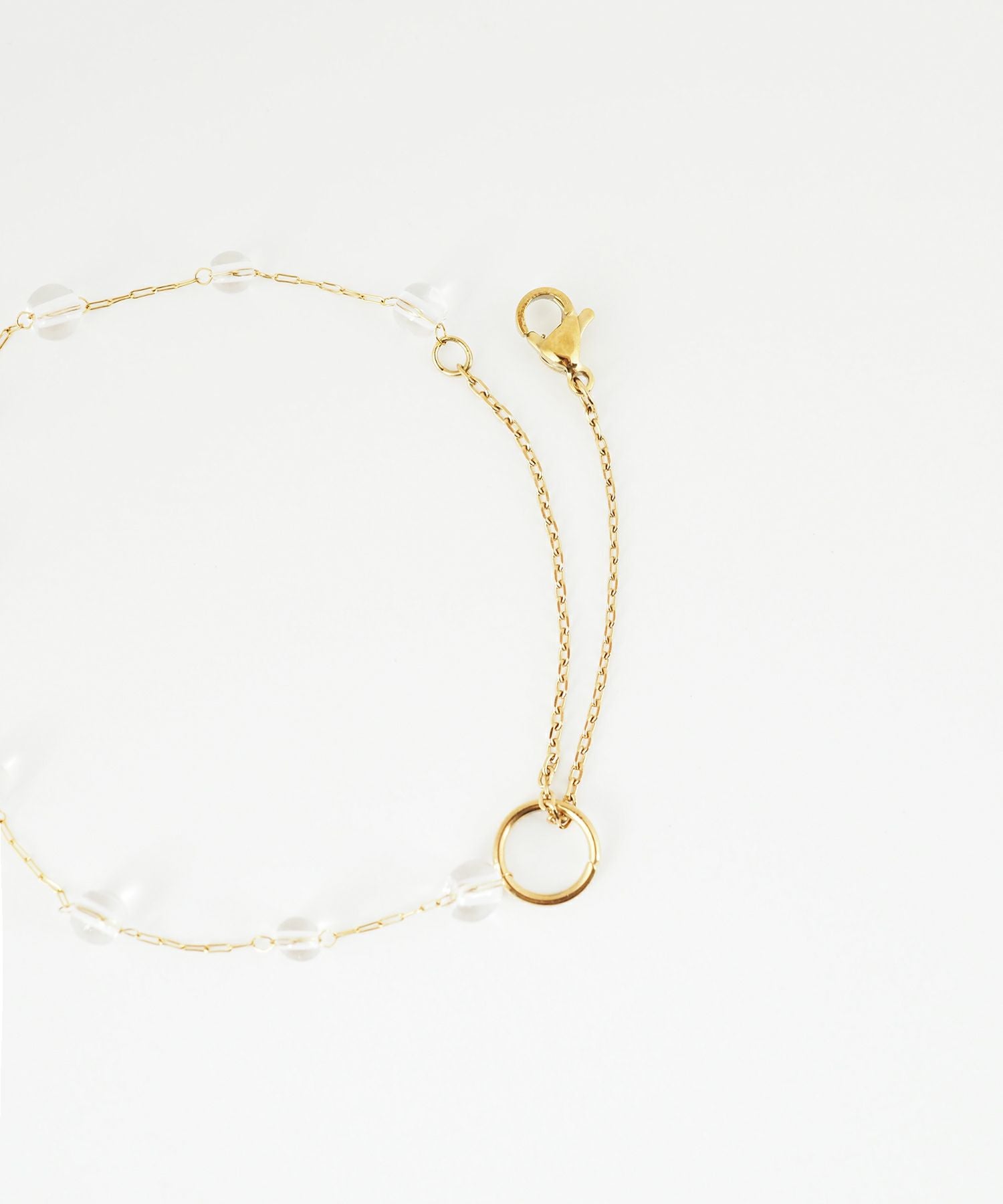 ステーション2wayステンレスブレスレット・アンクレット【Zoule】