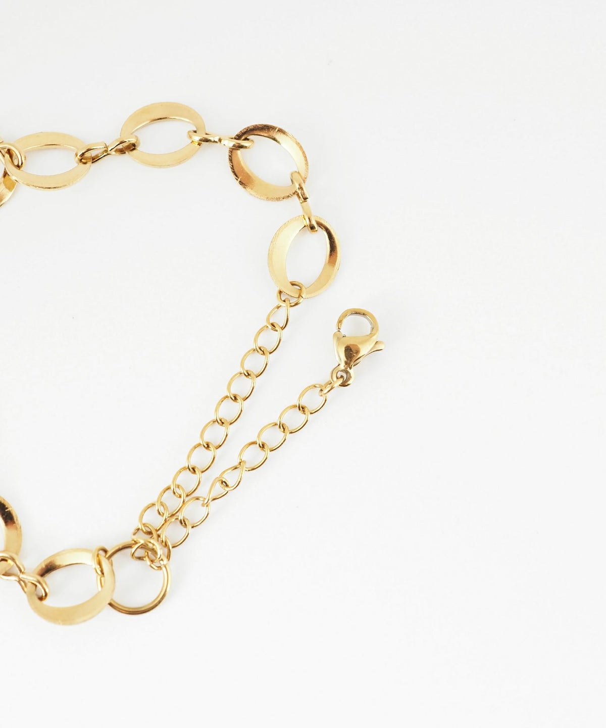 サークルチェーン2wayステンレスブレスレット・アンクレット【Zoule】