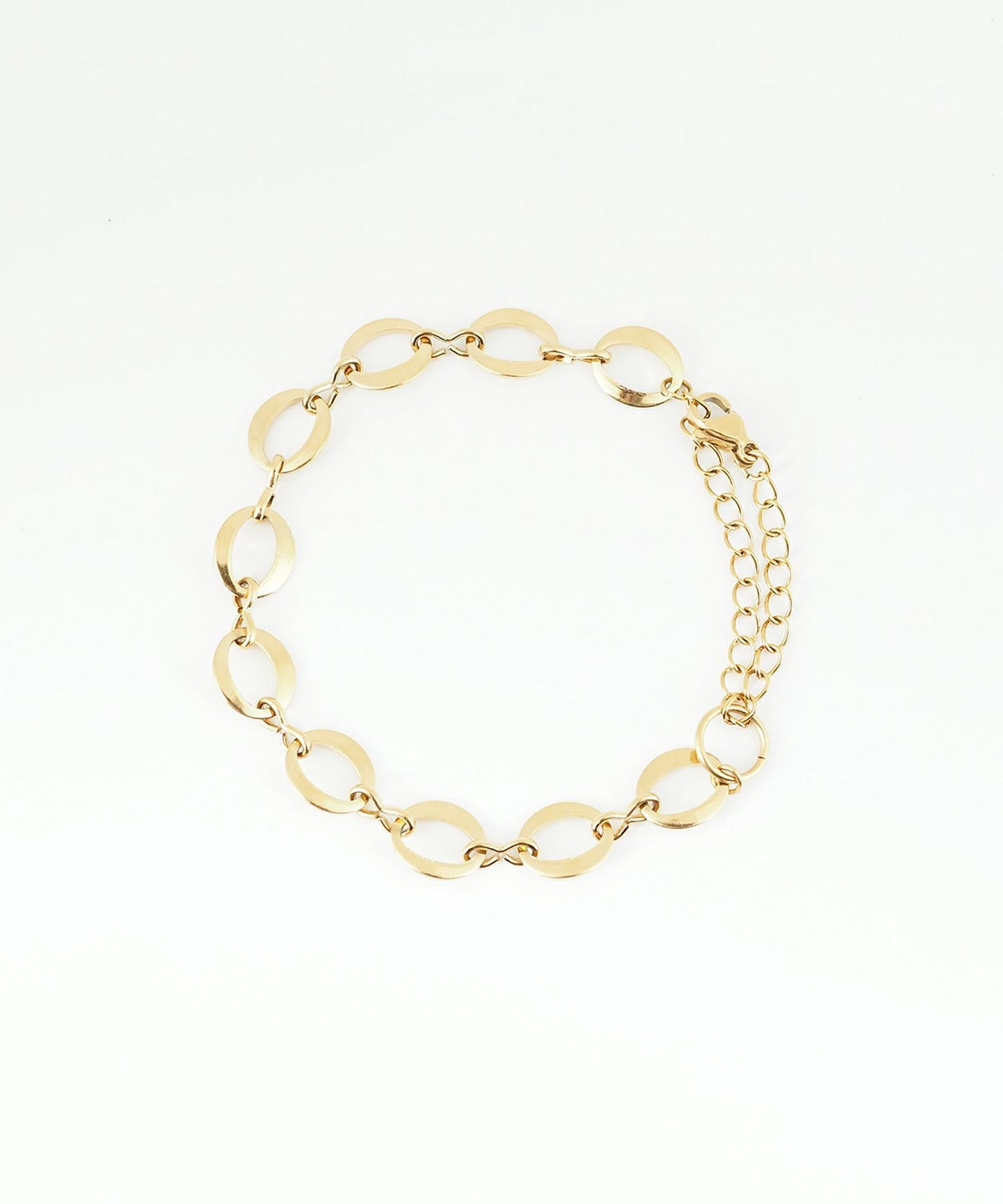 サークルチェーン2wayステンレスブレスレット・アンクレット【Zoule】