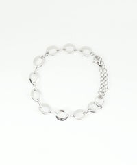 サークルチェーン2wayステンレスブレスレット・アンクレット【Zoule】