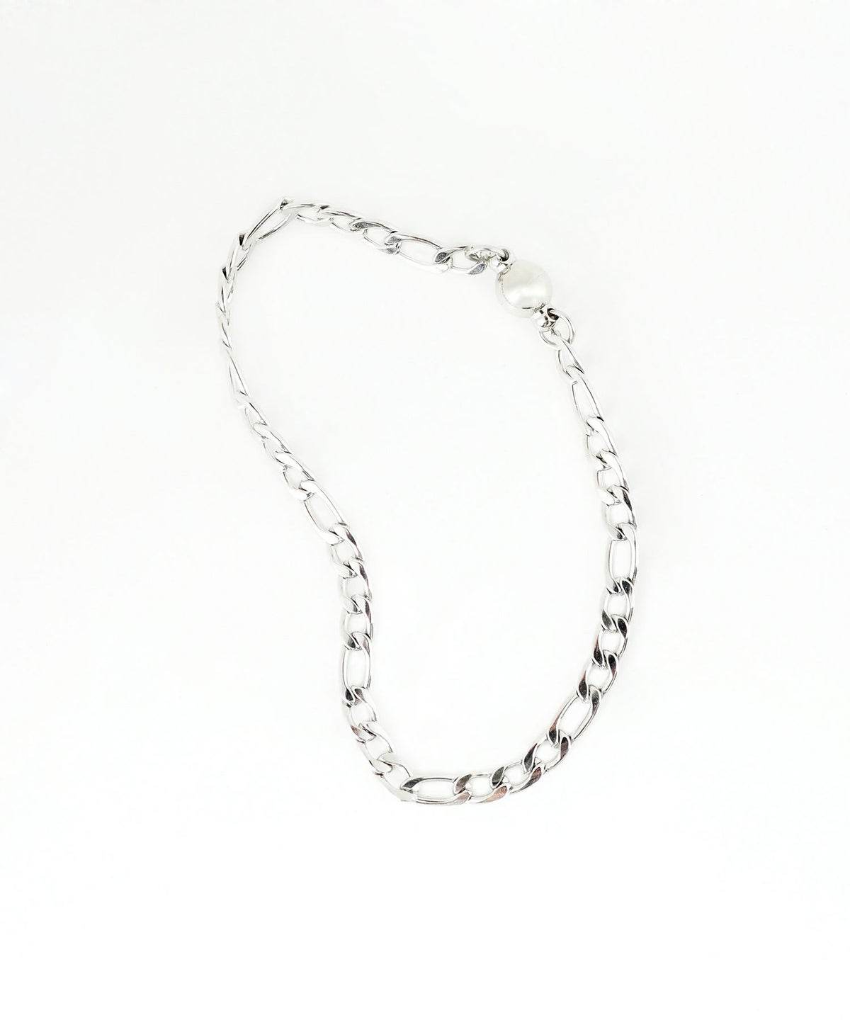 フィガロチェーンマグネットステンレスブレスレット