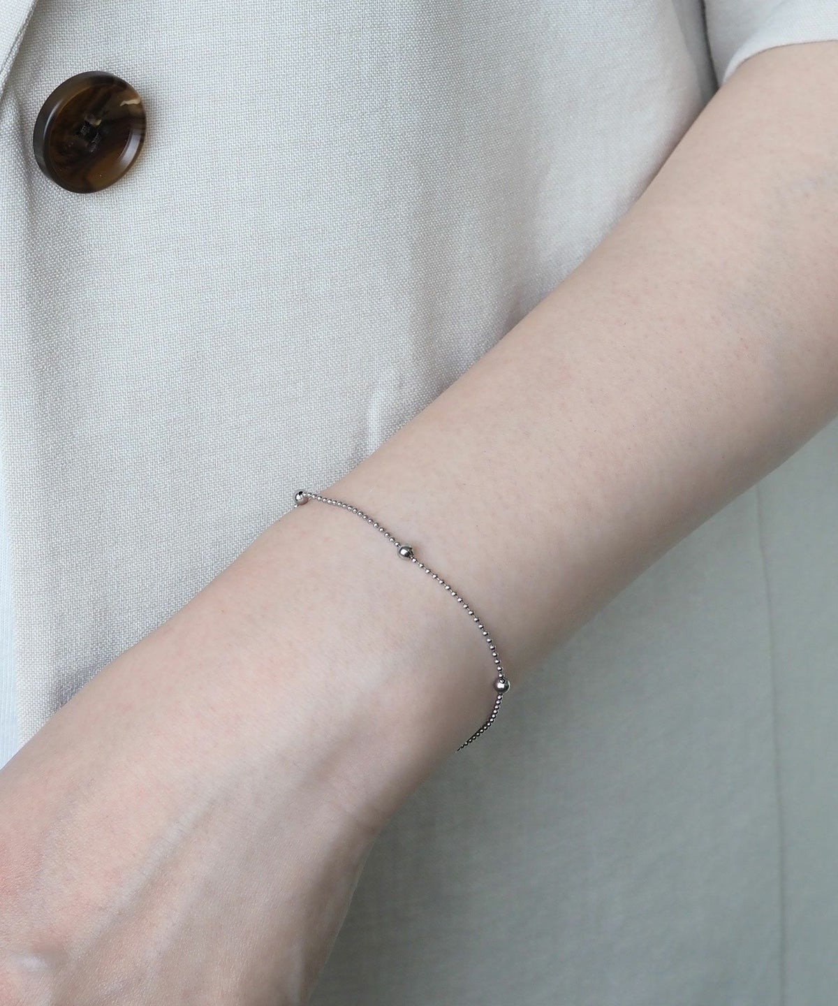 ボールチェーンマグネットステンレスブレスレット