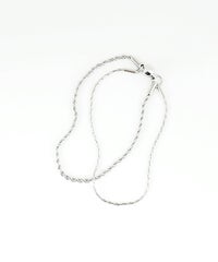 パイプロープチェーン2連マグネットステンレスブレスレット