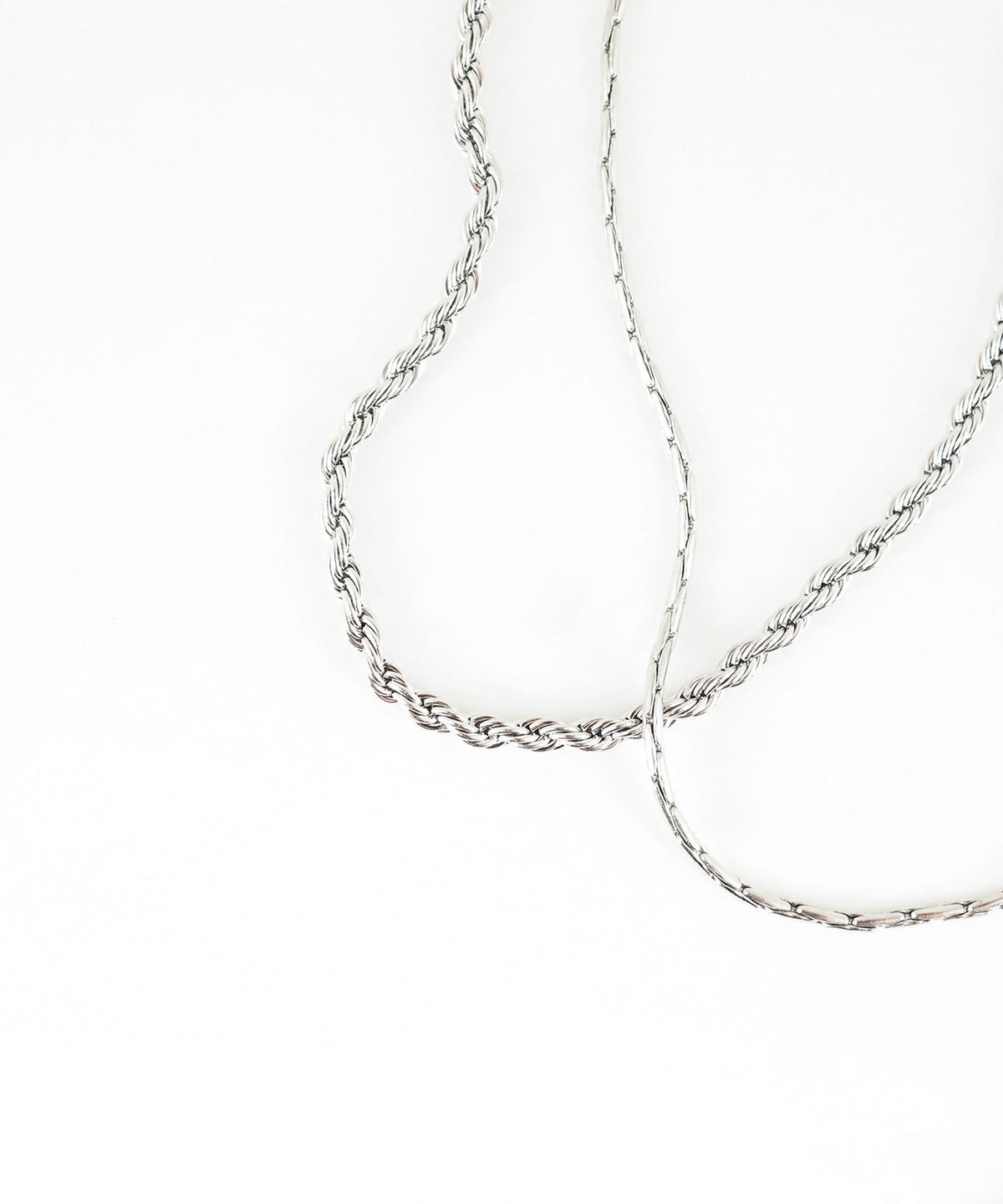 パイプロープチェーン2連マグネットステンレスブレスレット