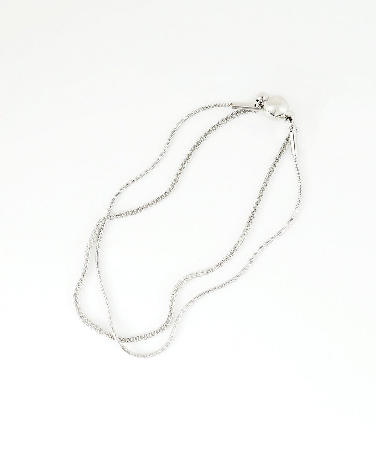 ターラントチェーン2連マグネットステンレスブレスレット