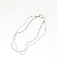 ターラントチェーン2連マグネットステンレスブレスレット