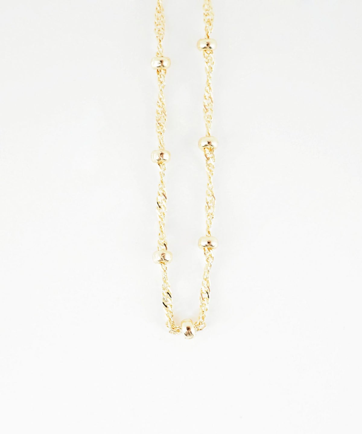 ツイストボールチェーンネックレス