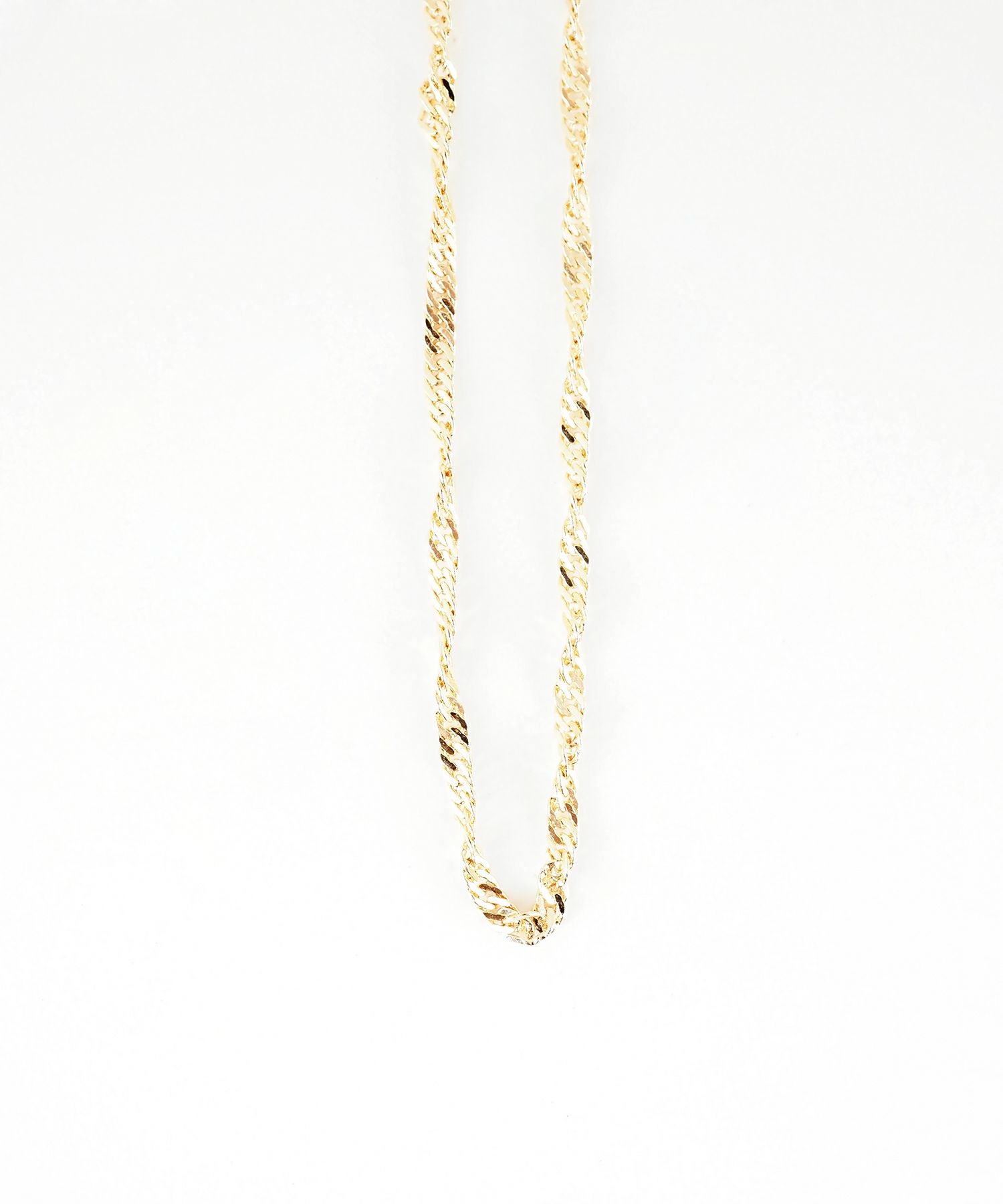 ツイストチェーンロングネックレス