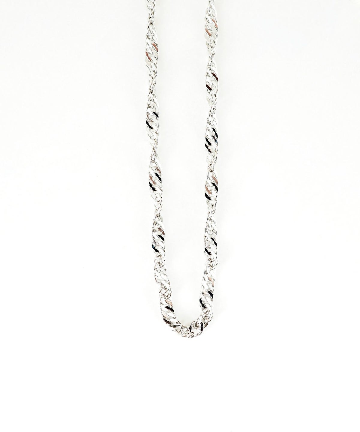ツイストチェーンロングネックレス