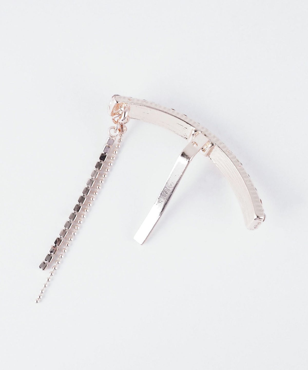 ラインストーンチェーンポニーフック