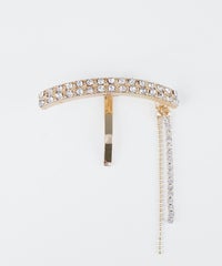 ラインストーンチェーンポニーフック