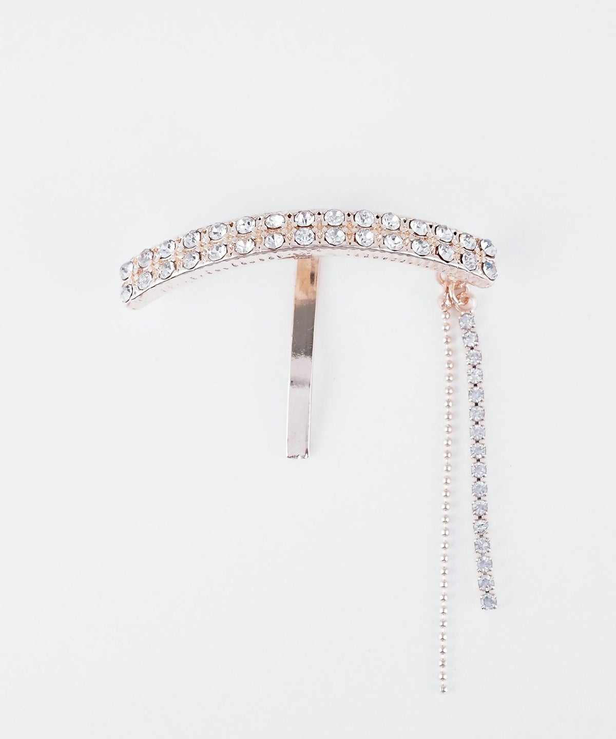 ラインストーンチェーンポニーフック