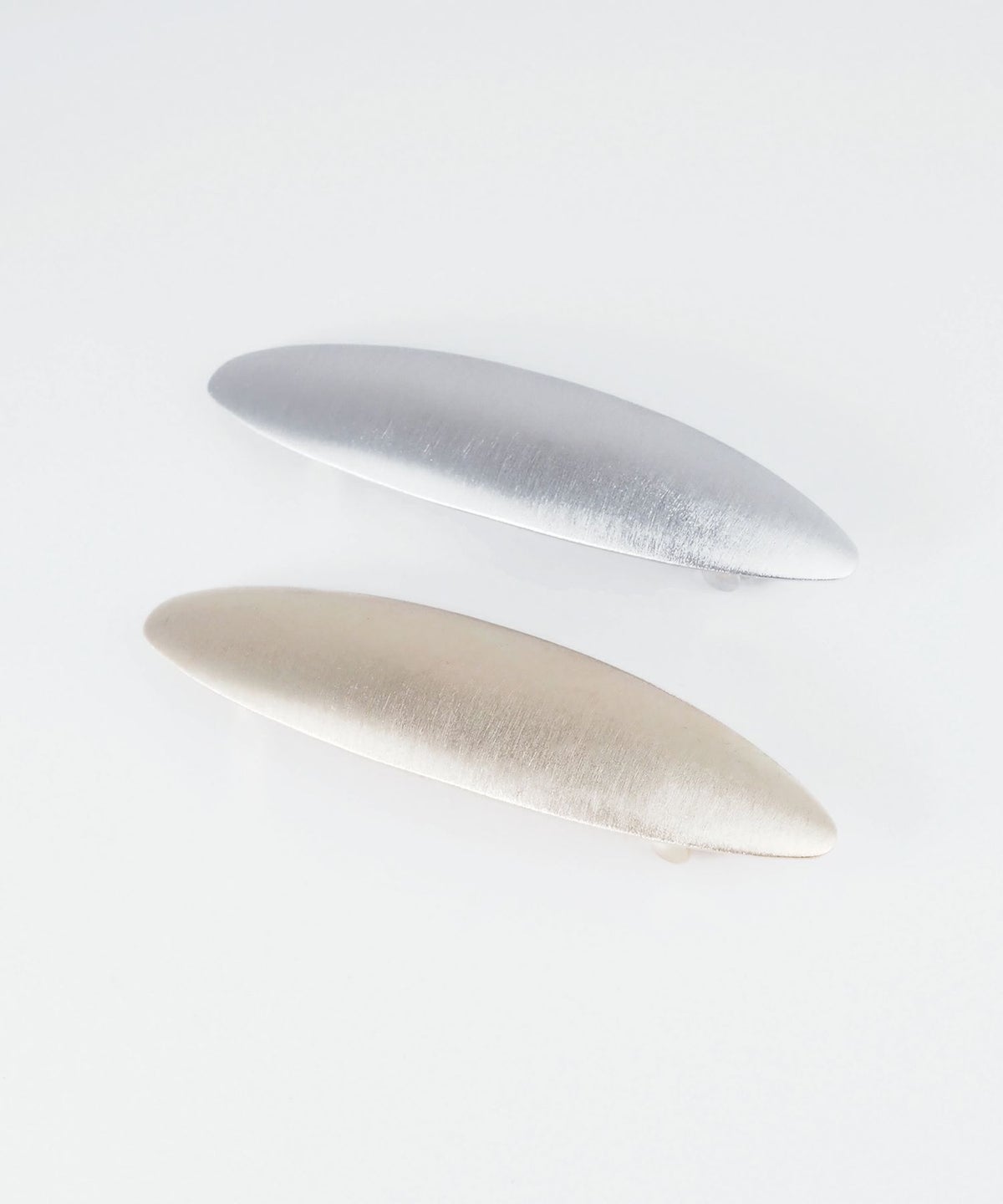 メタルオーバルバレッタ