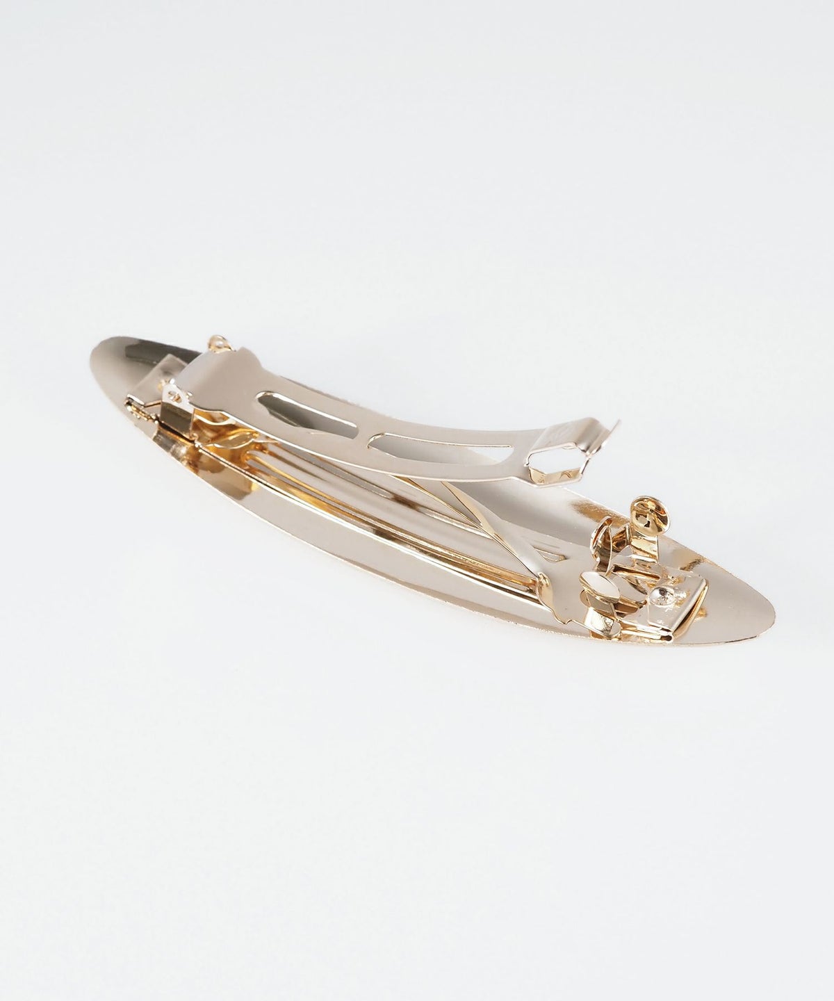 メタルオーバルバレッタ