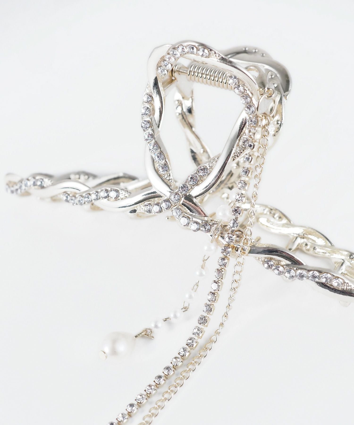 パールビジューチェーンバンスクリップ