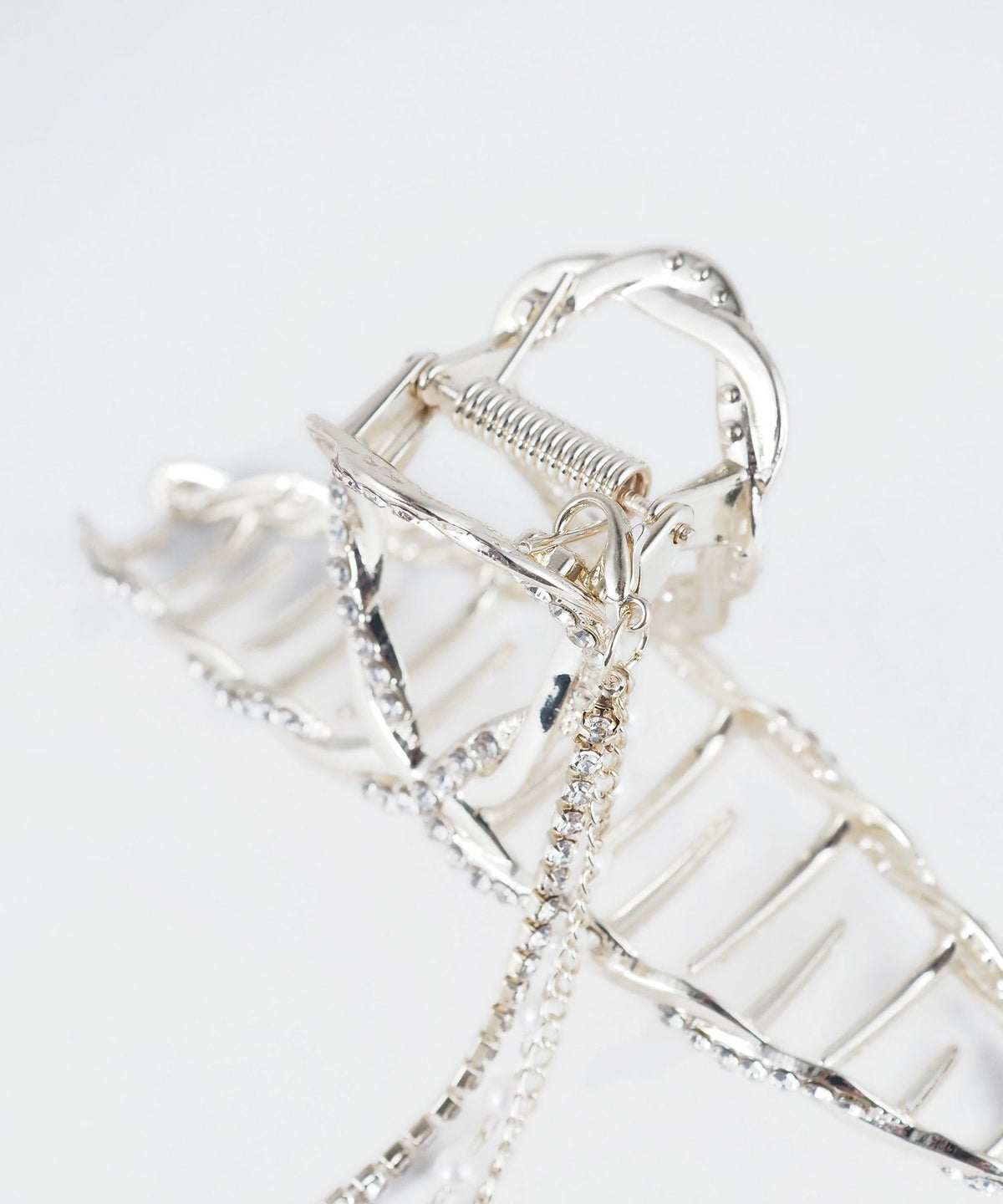 パールビジューチェーンバンスクリップ