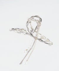 パールビジューチェーンバンスクリップ