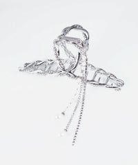 パールビジューチェーンバンスクリップ