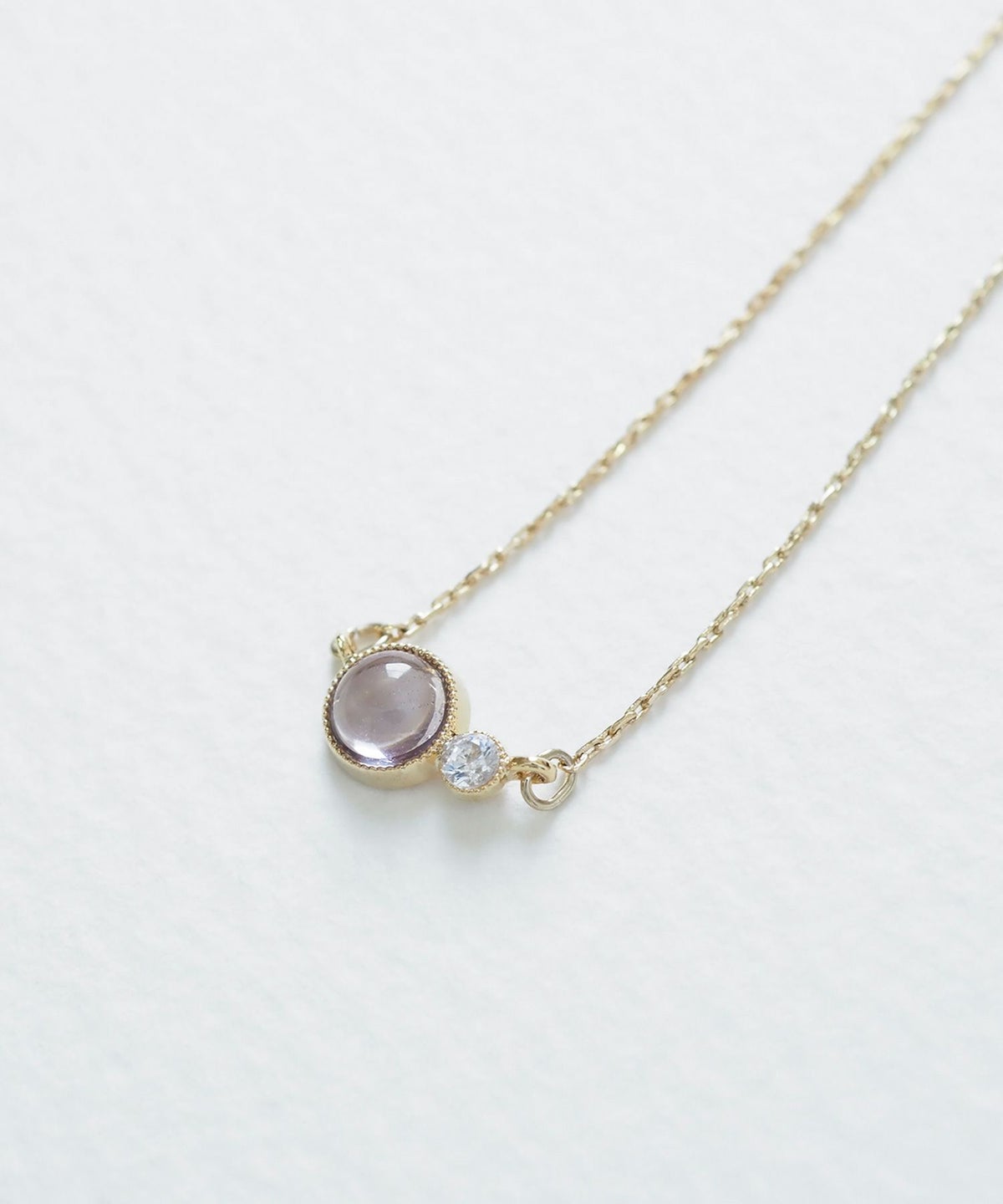 ナチュラルストーンとクリスタルのネックレス【MUK Dreamy stone】