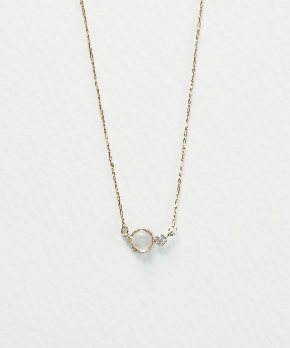 ナチュラルストーンとクリスタルのネックレス【MUK Dreamy stone】